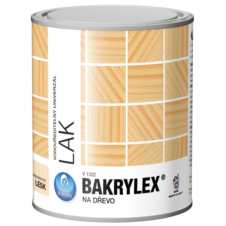 BAKRYLEX Univerzál mat disperzný lak na drevo bezfarebný V1302