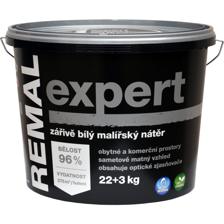 REMAL EXPERT žiarivo biela maliarska farba na stenu