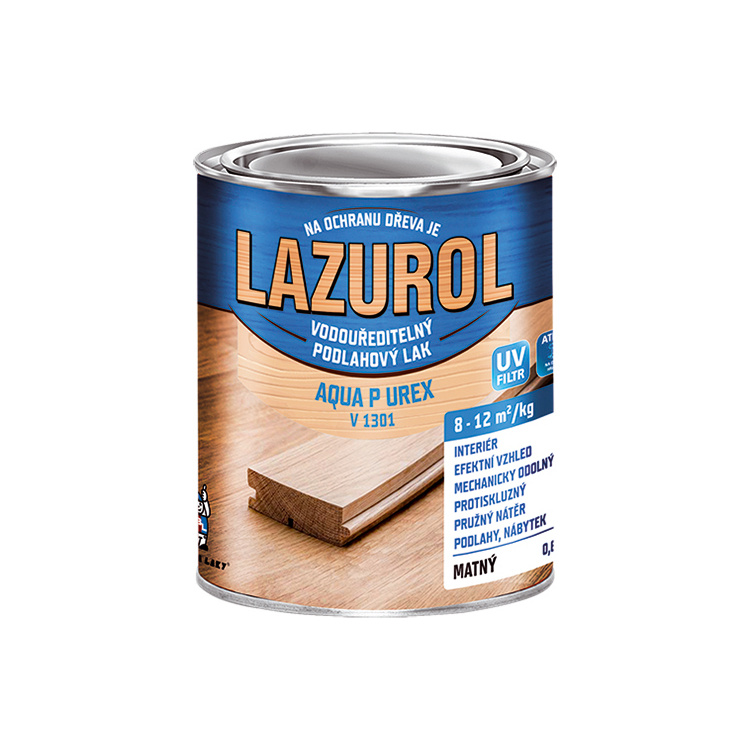 LAZUROL AQUA P UREX mat lak na drevo bezfarebný V1301