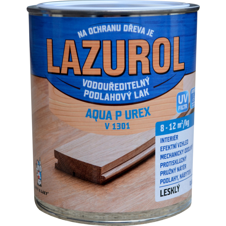 Lazurol Aqua P UREX lesk odolný lak na drevo bezfarebný V1301