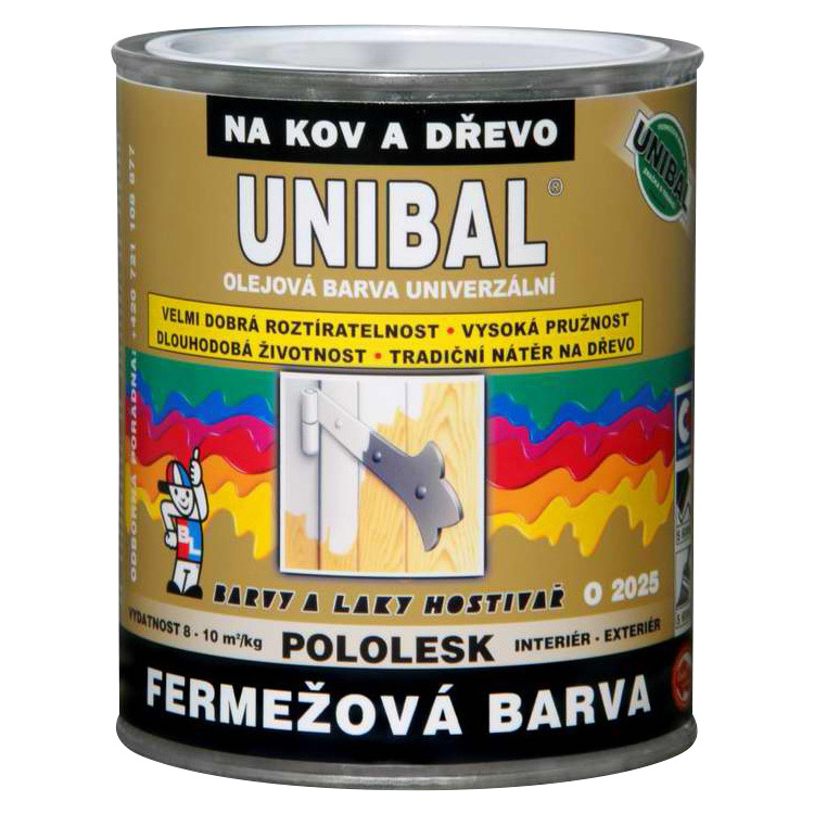 Unibal O2025 fermežová barva na dřevo a kov samozákladující