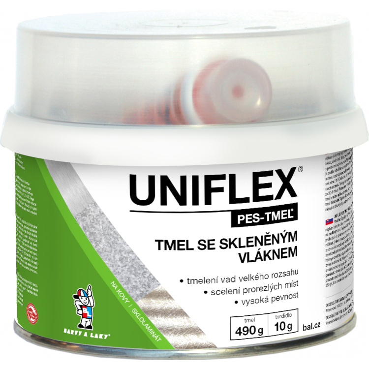Uniflex PES-TMEL vlákno tmel so skleným vlákien