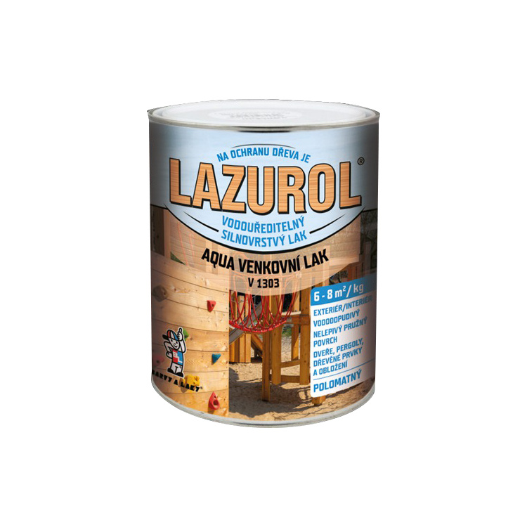 Lazurol Aqua hrubovrstvý vonkajší lak na drevo V1303