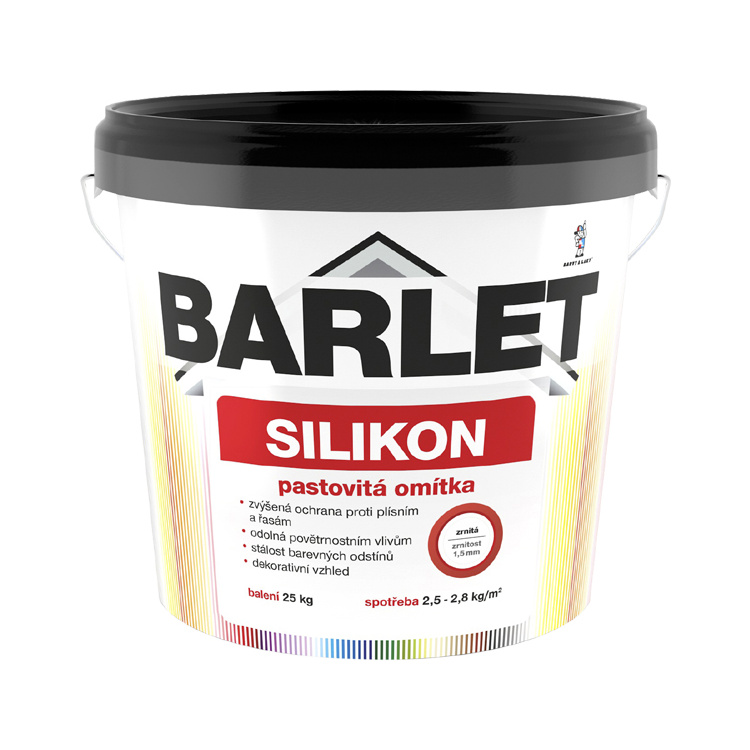 BARLET silikon pastovitá omítka zrnitá, 25 kg