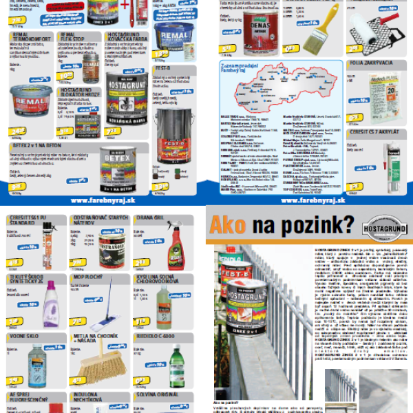 Akciová leták Farebný raj 5/2016